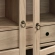Nolan Arched Bar Cabinet in Light Oak Finish & Tempered Glass
