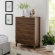 Render 4 Drawer Chest in Walnut Brown Finish Laminate