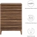 Render 4 Drawer Chest in Walnut Brown Finish Laminate