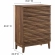 Render 4 Drawer Chest in Walnut Brown Finish Laminate