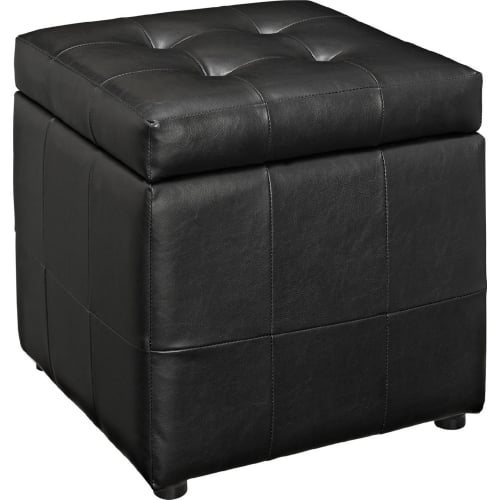 Volt Ottoman in Black