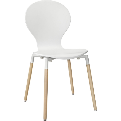 Path Dining Chair in White Beech