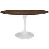 Lippa 60" Oval Dining Table in Walnut Veneer