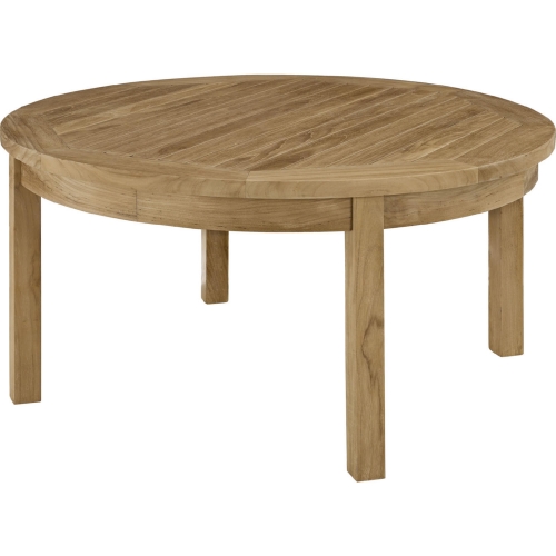 Marina Outdoor Round Coffee Table in Teak