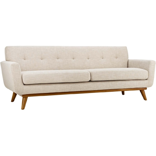 Engage Sofa in Tufted Beige Fabric