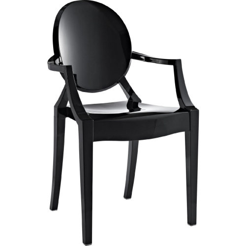 Casper Dining Armchair in Black Polycarbonate