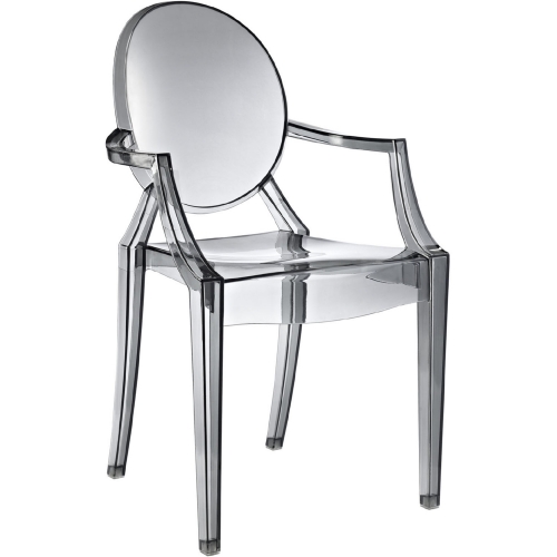 Casper Dining Armchair in Smoke Polycarbonate