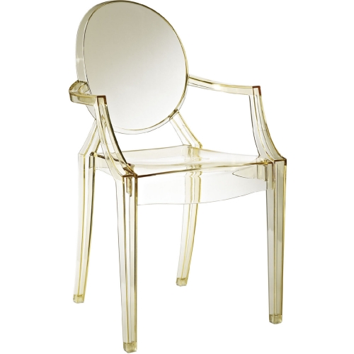 Casper Dining Armchair in Yellow Polycarbonate