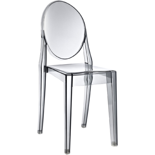 Casper Dining Side Chair in Smoke Polycarbonate