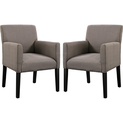 Chloe Armchair in Gray (Set of 2)