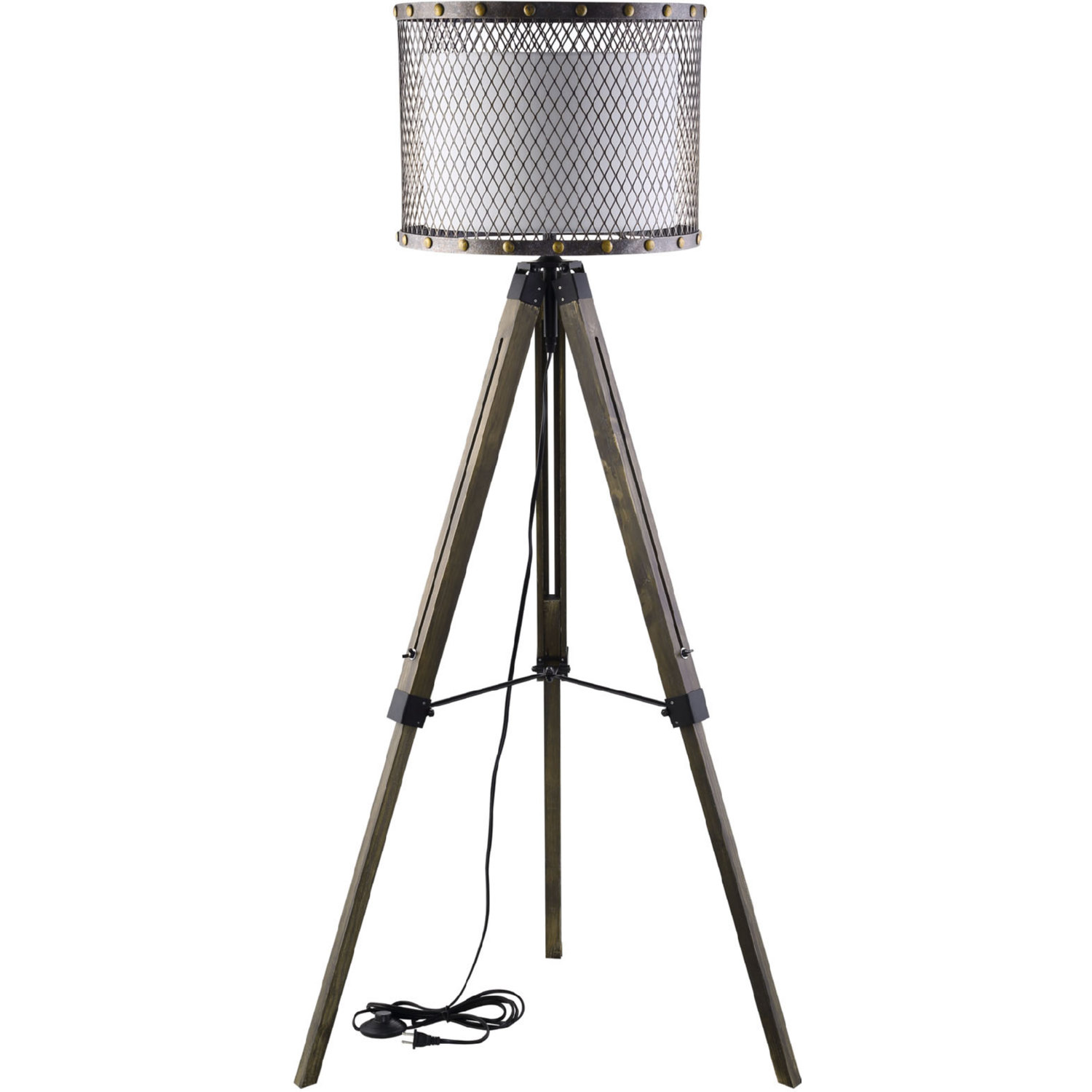 metal mesh drum lamp shade