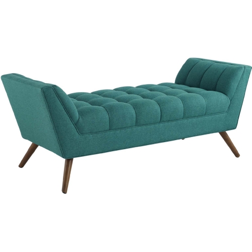 Response 53" Bench in Tufted Teal Fabric