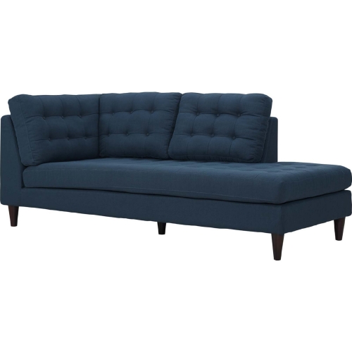 Empress Right Arm Facing Chaise in Tufted Azure Fabric