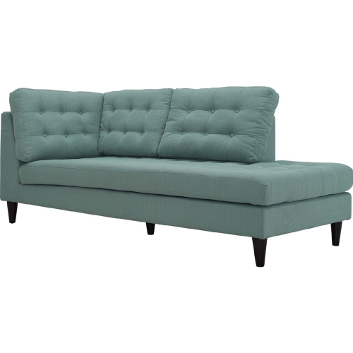 Empress Right Arm Facing Chaise in Tufted Laguna Fabric