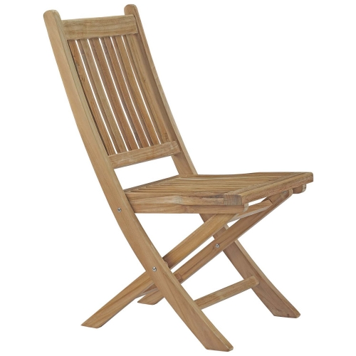 Marina Outdoor Patio Folding Dining Chair in Solid Teak