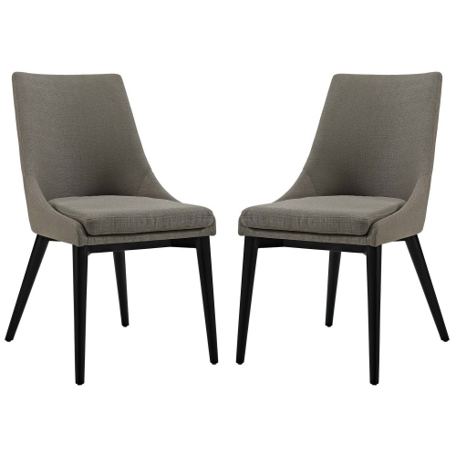 Viscount Dining Chair in Granite Fabric (Set of 2)