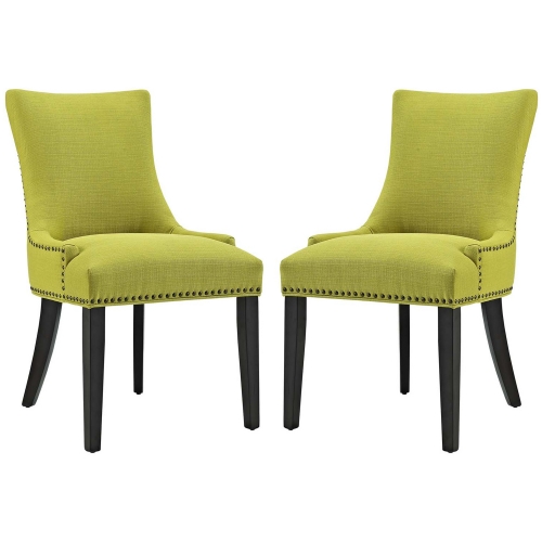 Marquis Dining Chair in Wheatgrass Fabric w/ Nailhead (Set of 2)