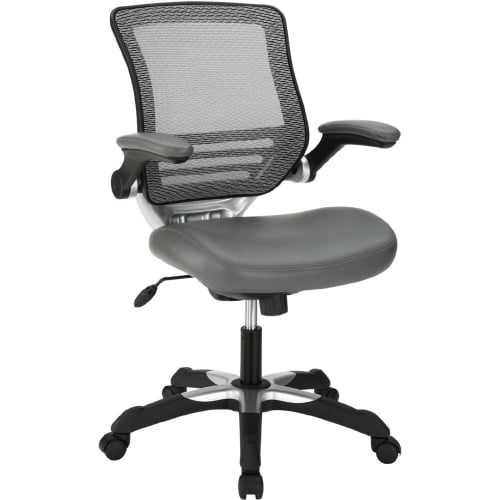 Edge Leatherette Office Chair in Gray