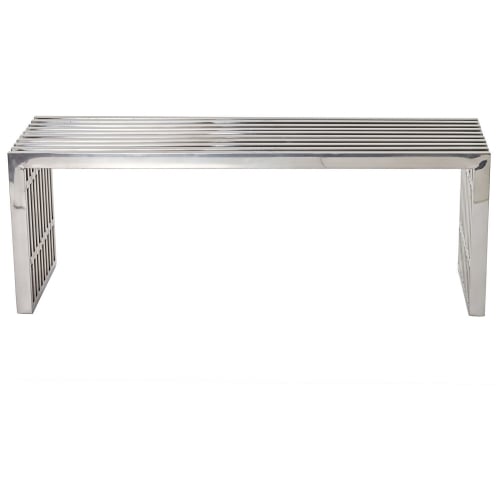 Gridiron Medium 46" Bench in Stainless Steel