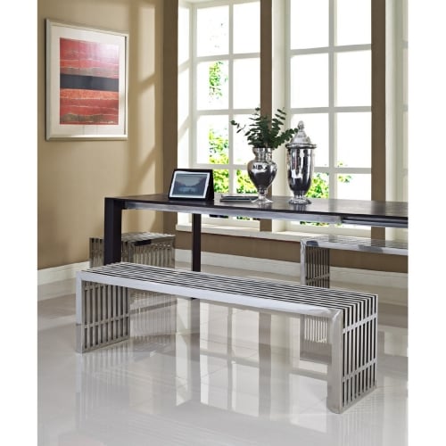 Gridiron Bench Set of 3 (2) 60", (1) 19.5" in Stainless Steel