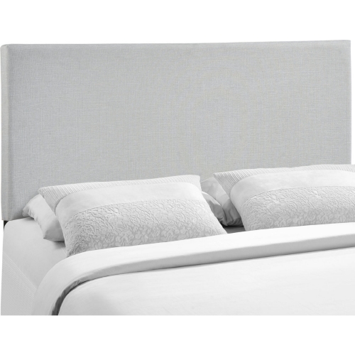 Region Queen Upholstered Headboard in Gray Linen