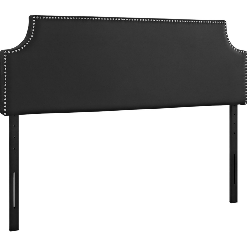 Laura Queen Vinyl Headboard in Black