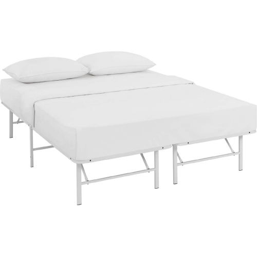 Horizon Full Powder Coated Stainless Steel Bed Frame in White