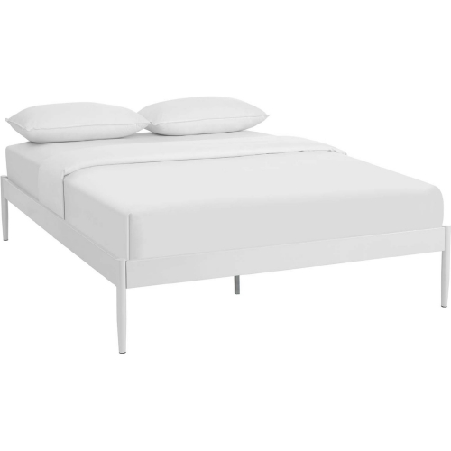 Elsie Full Bed Frame in White Powder Coated Steel