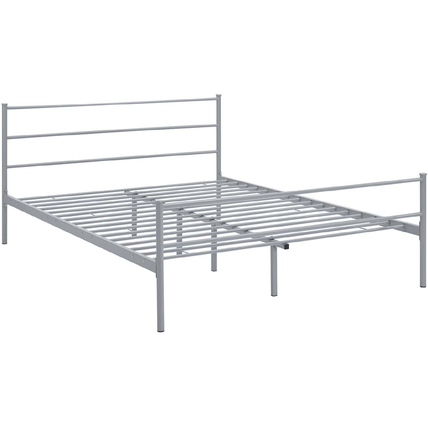 Modway MOD-5553-GRY-SET Alina Queen Platform Bed Frame in Gray Powder ...