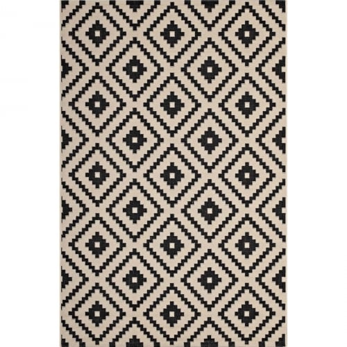 Perplex Geometric Diamond Trellis 5 x 8 Indoor and Outdoor Area Rug