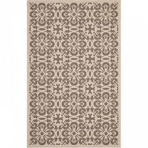 Ariana Vintage Floral Trellis 8 x 10 Indoor and Outdoor Area Rug