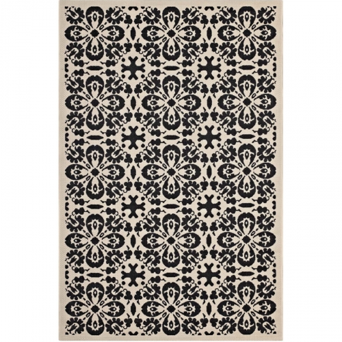 Ariana Vintage Floral Trellis 5 x 8 Indoor and Outdoor Area Rug