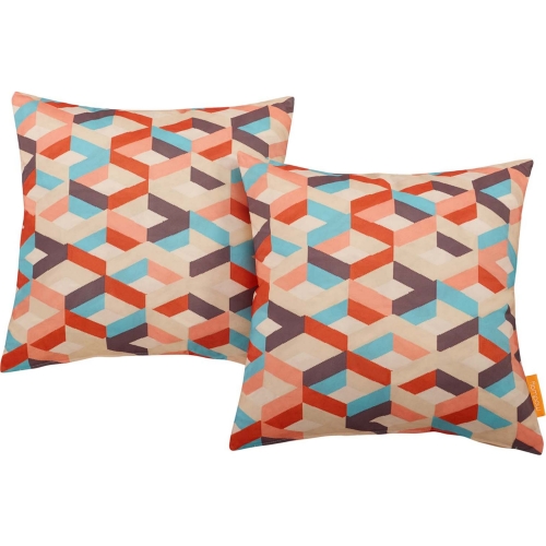 Modway Outdoor Pillow in Montage Fabric (Set of 2)