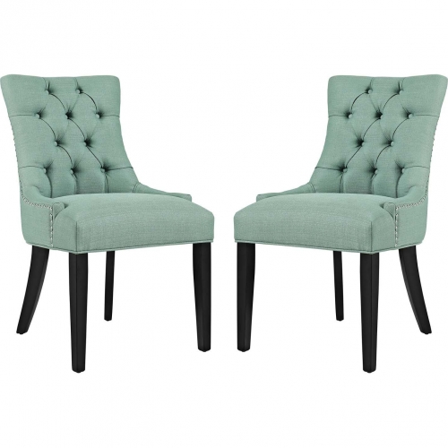 Regent Dining Chair in Tufted Laguna Fabric (Set of 2)