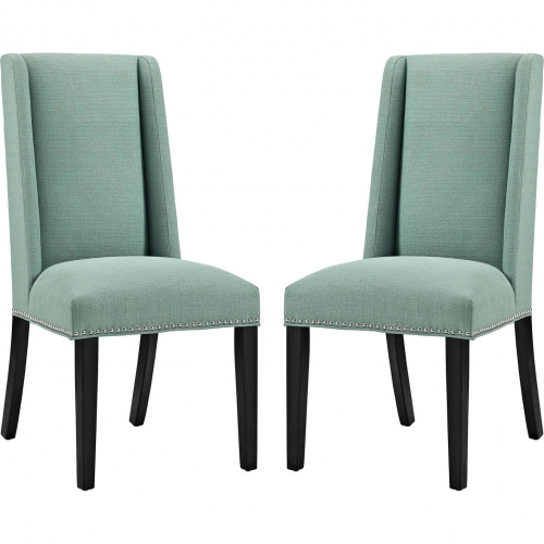 Baron Dining Chair in Laguna Fabric w/ Nailhead (Set of 2)