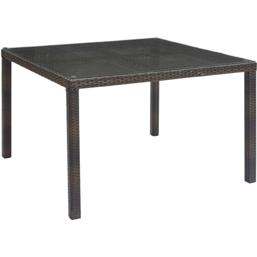 Conduit Outdoor Patio 47" Dining Table in Wicker Rattan