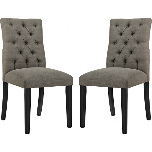 Duchess Dining Chair in Tufted Granite Fabric (Set of 2)