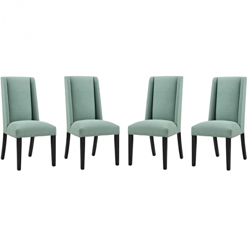 Baron Dining Chair in Laguna Fabric w/ Nailhead (Set of 4)