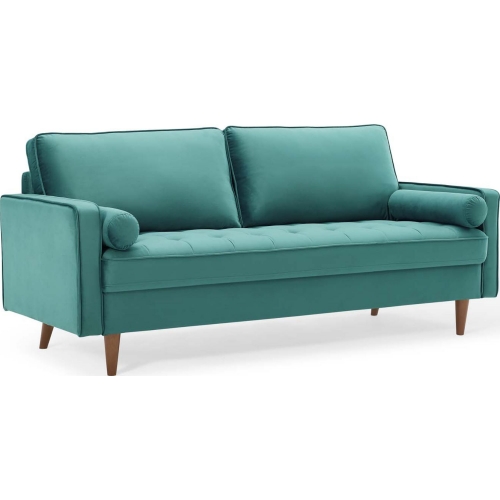 Valour Sofa in Teal Velvet