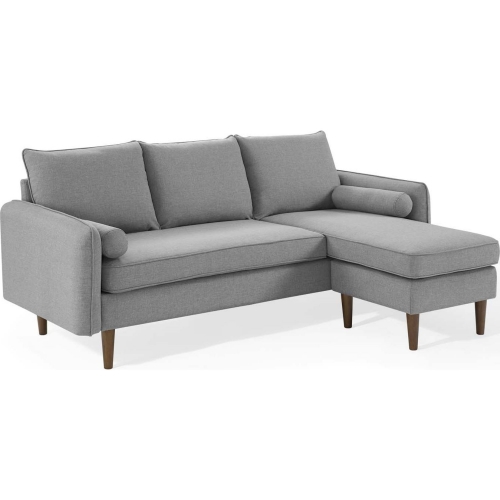 Revive Right or Left Sectional Sofa in Light Gray Fabric