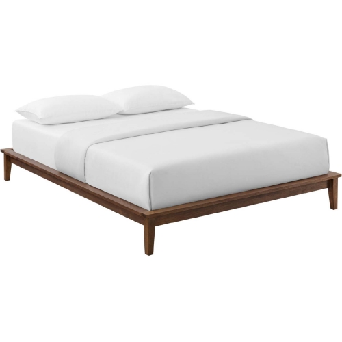 Lodge Full Platform Bed in Cappuccino Wood