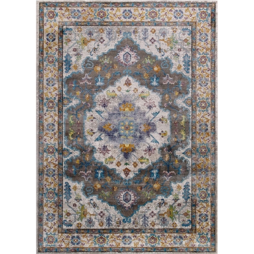 Success Anisah Distressed Vintage Floral Persian Medallion 5 x 8 Area Rug