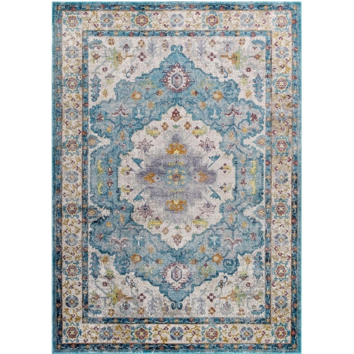 Success Anisah Distressed Vintage Floral Persian Medallion 4x6 Area Rug