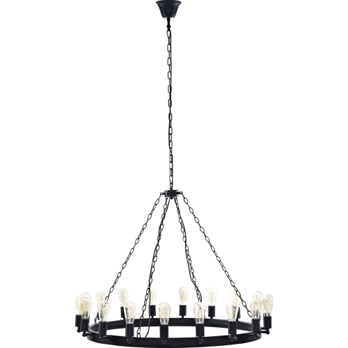 Teleport 43" Chandelier in Brown Steel