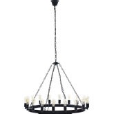 Teleport 43" Chandelier in Brown Steel