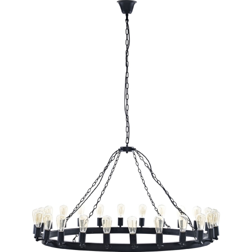 Teleport 52" Chandelier in Brown Steel