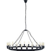 Teleport 52" Chandelier in Brown Steel