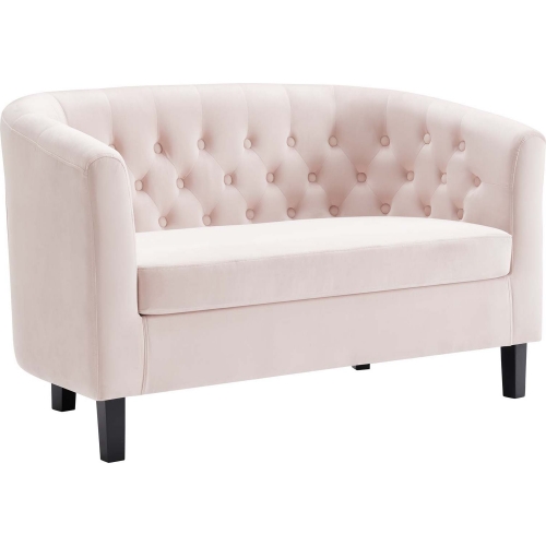 Prospect Loveseat in Tufted Pink Fabric