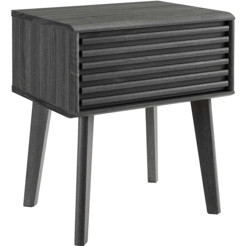 Render End Table in Charcoal Gray