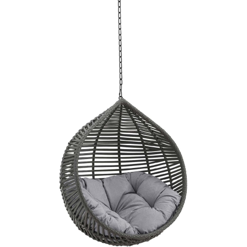 Garner Teardrop Outdoor Swing Chair w/o Stand in Gray